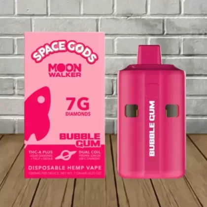 Space Gods Moon Walker THCa Liquid Diamonds Disposable 7g - flavor profile#Berry Pie (Sativa) DISPOSABLE>Bubble Gum(Sativa) DISPOSABLE>Georgia Pie (Indica) DISPOSABLE>La Kush Cake (Indica) D