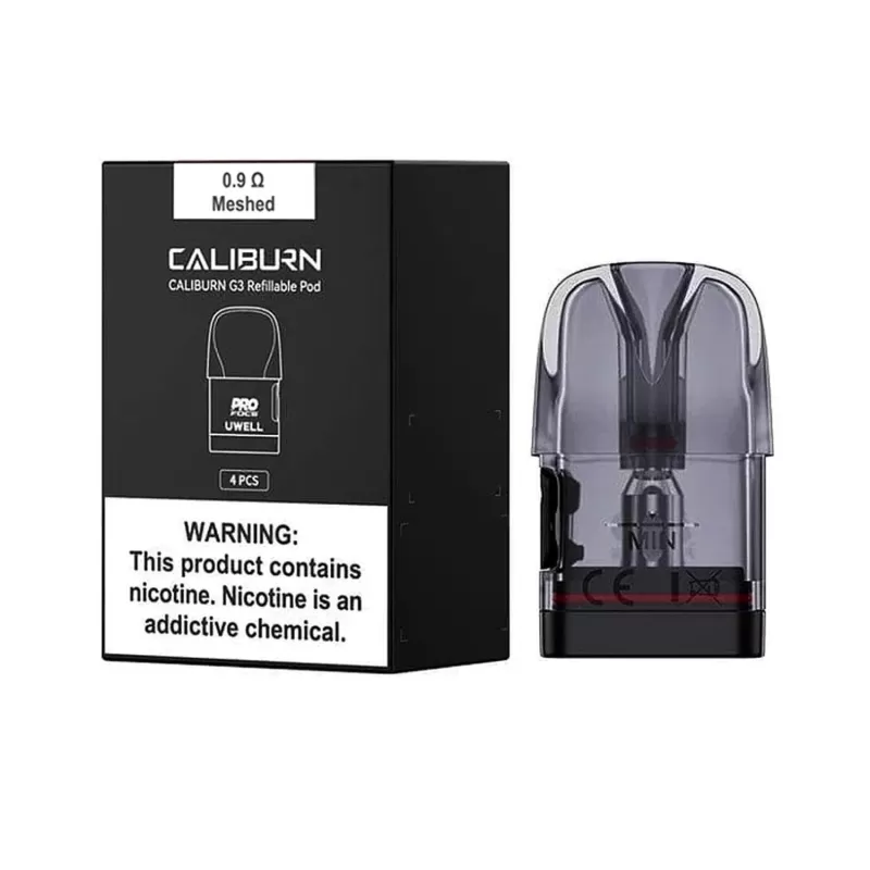 UWELL Caliburn G3 2.5ML Replacement Pod - 4 Count - 1.2 ohm Meshed (2.5ml) - Image 2