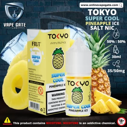 Tokyo Super Cool Pineapple Ice Saltnic 30ml - 30 mg - 30 ml