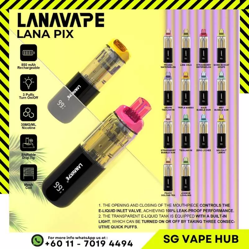 LANA PIX 20,000 Puffs - Sour Bubblegum - Image 2