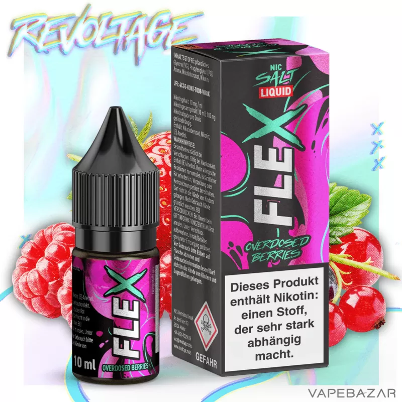 Revoltage Flex – Overdosed Berries - 10mg/ml, 20mg/ml