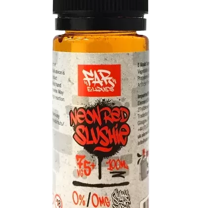 NEON RED SLUSHIE E LIQUID BY FAR – ELEMENT 100ML 75VG