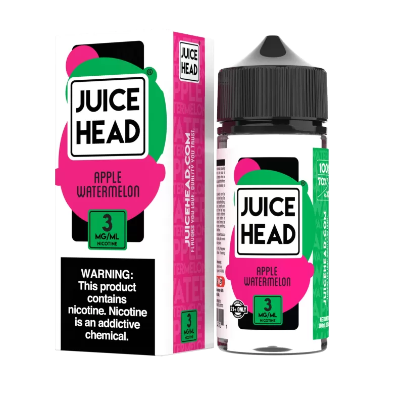 Juice Head - Apple Watermelon - 100ML E-Liquid - 0MG