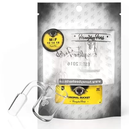 Honeybee Herb White Line 90° Original Bucket Quartz Banger
