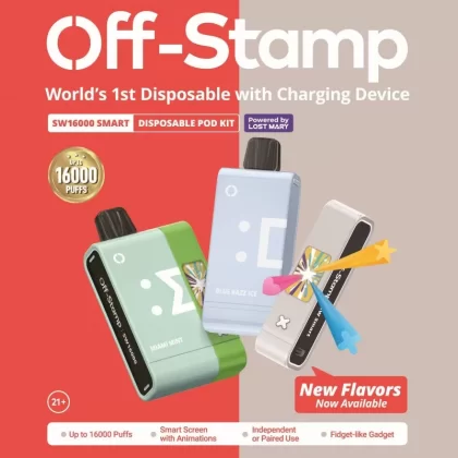 Off-Stamp SW16000 Kit - Blue + Dragon Strawnana - Skullvaping