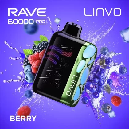 Linvo Rave 60000 Pro Disposable Vape – Berry
