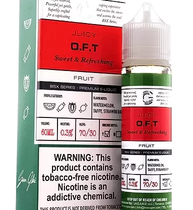 OFT BY GLAS BASIX SERIES 60ML - Vapejuice