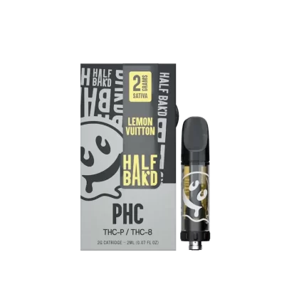 Half Bak’d Lemon Vuitton – 2G PHC Cartridge (Sativa)