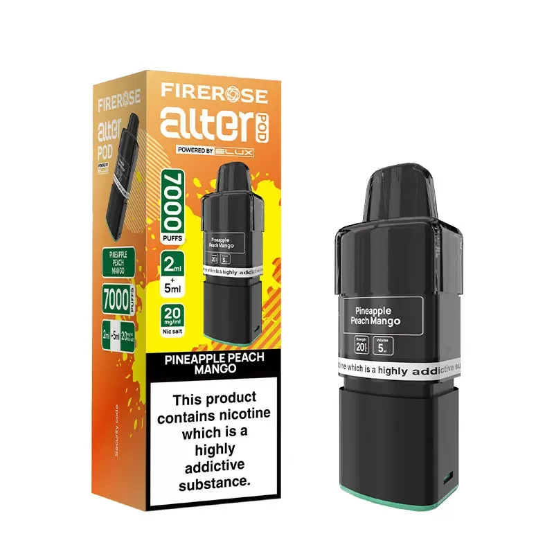 Elux Firerose Alter 7000 Pods - Strawberry Raspberry Cherry Ice - Image 2