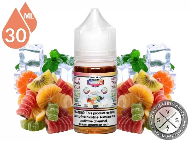 Rainbow Freeze Pod Juice Salt 30ml