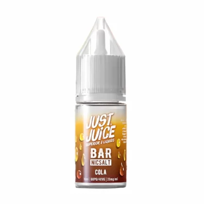 Just Juice Bar Cola Nic Salt Vape Juice- 10 Pack - Strength