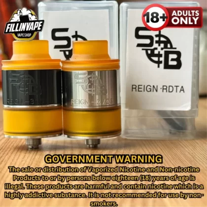 SOB Reign RDTA 1:1 atomizer 24mm - Ultem Black