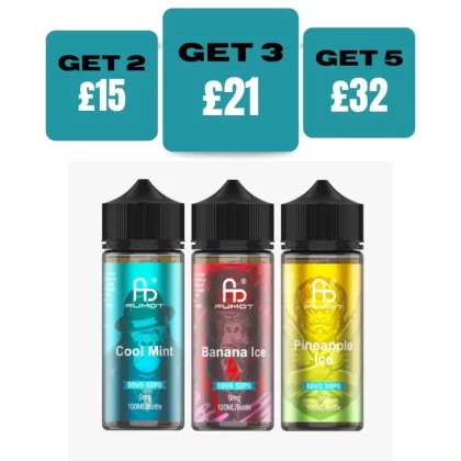 Fumot R&M 100ML Eliquid Shortfill - Only £7.99 - Raspberry Watermelon