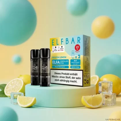 ELFBAR ELFA Pods Frozen Lemon 20mg – 2er Pack - Elf Bar; Ice, Zitrone; 20mg/ml (1B66E0)