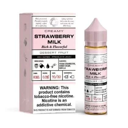 Strawberry Milk E-Liquid by BSX Vapor - Size#60ml~Nicotine#3MG>6MG