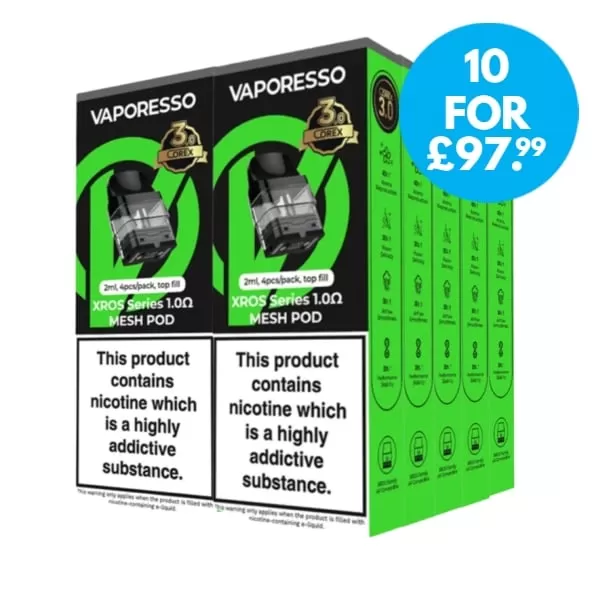 Box Of 10 – Vaporesso Xros Corex 3.0 Replacement Pods 2ml - Vape Co