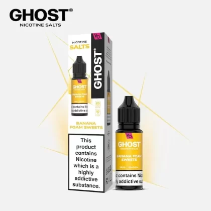 GHOST® SALTS BANANA FOAM SWEETS 10ML NIC SALT E-LIQUID
