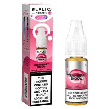 Strawberry Snoow (Strawberry Ice Cream) Nic Salt E-Liquid by Elf Bar Elfliq (10ml) - 20mg