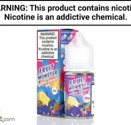 BLUEBERRY RASPBERRY LEMON BY FRUIT MONSTER SALT NIC 30ML - Vapejuice