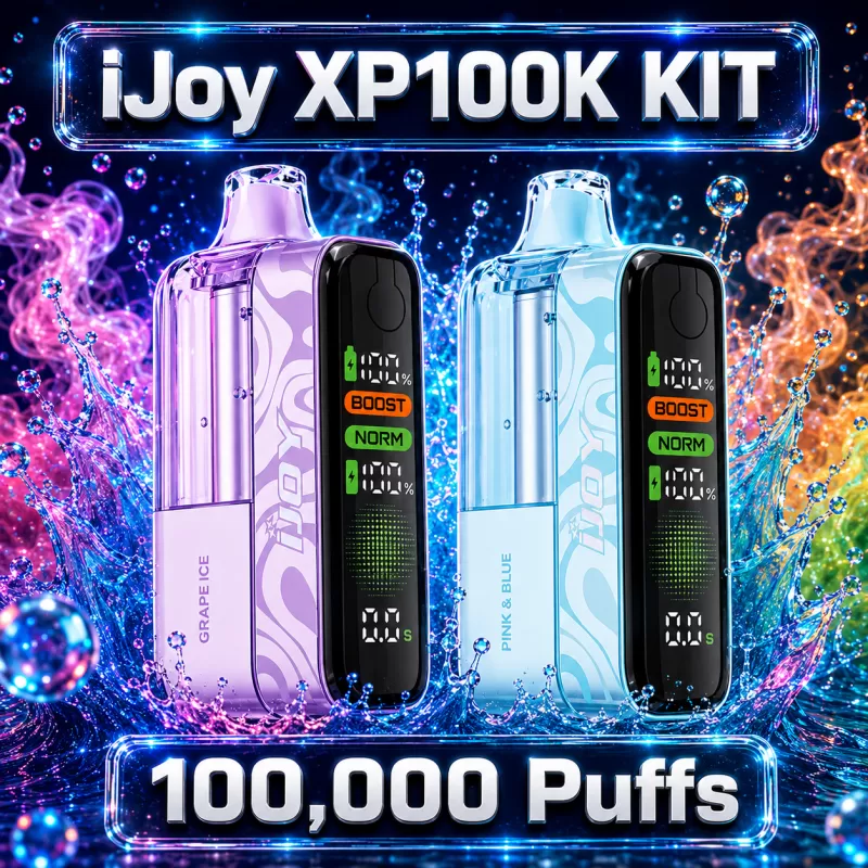 iJoy XP100K Refillable Disposable KIT TEXAS COMPLIANT - Miami Mint - Vapeciga - Image 2