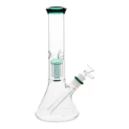 Single Tree Beaker - Color#Teal>Purple>Amber>Blue>Jade>Green~Size#11 inches>12.5 inches
