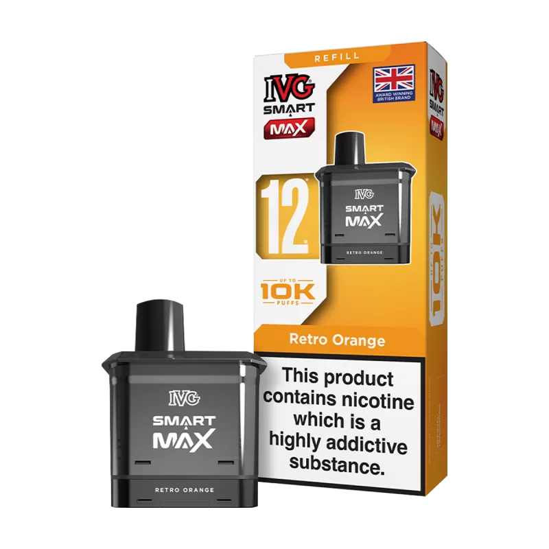 Retro Orange IVG Smart Max Refill Pack - 20mg - Vape Product