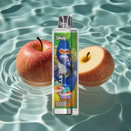 UWIN Crystal 10000 Puffs Disposable Vape Two Apple – 18ml, 650mAh Rechargeable, RGB Lights - Bangvapeaustralia