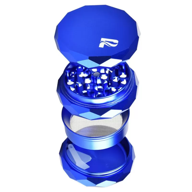 Pulsar Diamond Faceted Aluminum Herb Grinder - Diamond Facet Gold - Image 2