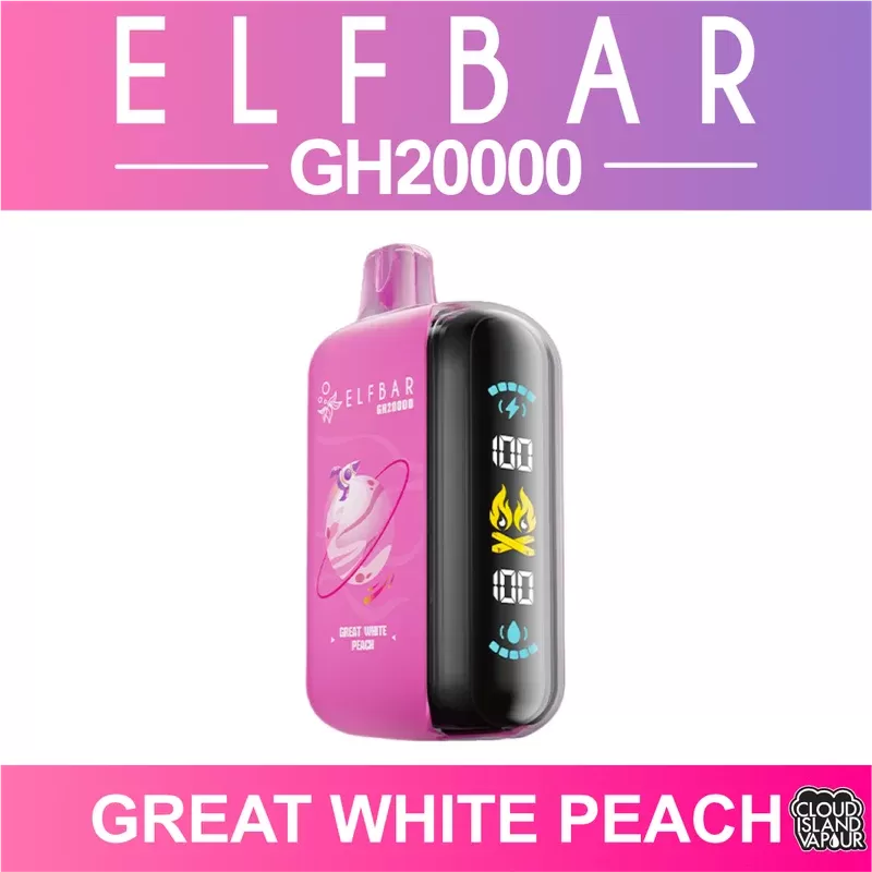 ELF BAR GH20000 Disposable Vape – Great White Peach