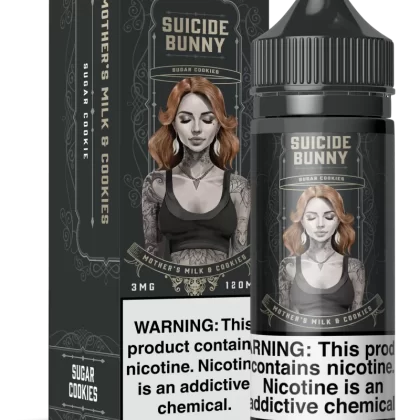 SUICIDE BUNNY - Mother’s Milk & Cookies - 120ML E-Liquid - 3MG