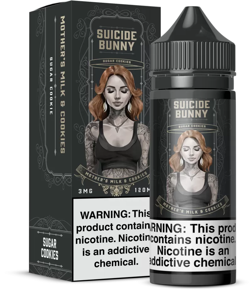 SUICIDE BUNNY - Mother’s Milk & Cookies - 120ML E-Liquid - 3MG