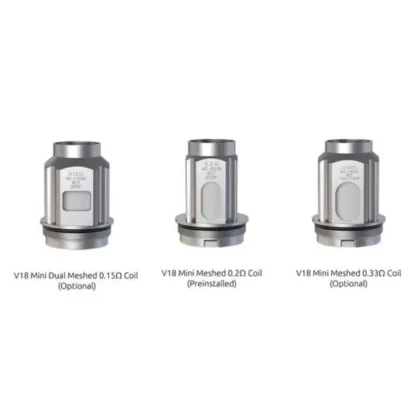 Smok TFV18 Mini Coils 3pk - dual meshed 0.15, mesh 0.33