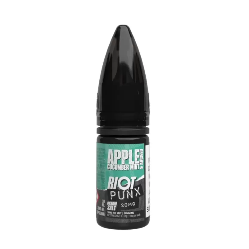 Apple, Cucumber, Mint & Aniseed Hybrid Salt Punx Series by Riot Squad (10ml) - 5mg