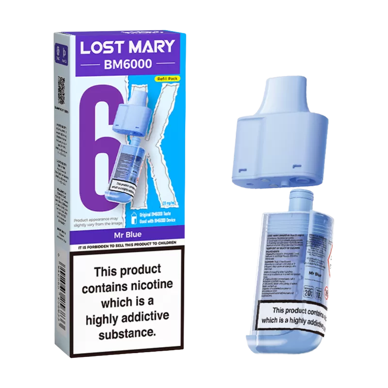 Mr Blue Lost Mary BM6000 Refill Pack - 20mg - Vape Product