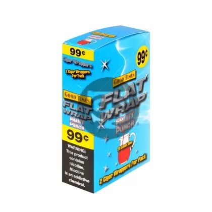 Good Times Fruit Punch Flat Wraps Pre Priced 25 Pouches of 2 - Ejuicewarehouse