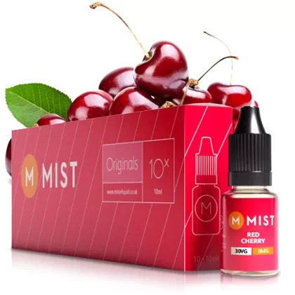 Red Cherry E Liquid (10x10ml) - 30PG/70VG (Extra Vapour) / Medium 12mg