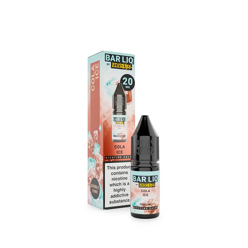 Zeus Juice Bar Liq Cola Ice Nic Salt E-Liquid 10ml - 5mg - Image 3