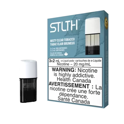 STLTH Pod Pack - Misty Clear Tobacco - 20 mg/mL (wholeseller) - Excise NB, 20 mg/mL (wholeseller) - Excise PE