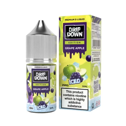 Drip Down Iced Series Grape Apple Ice 30ml (25/50 mg) - Vape Product, Vape Product