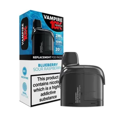 Vampire Vape 10K Prefilled Pod + Refill Container - Blue Sour Raspberry