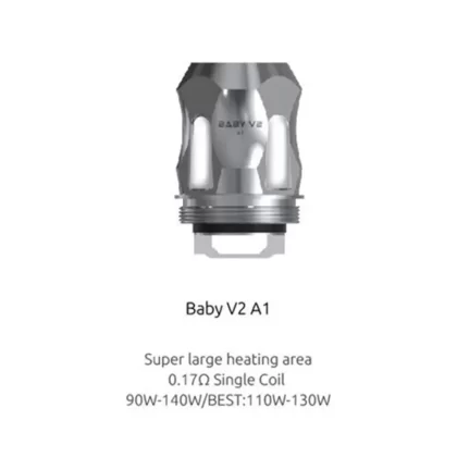Smoktech TFV8 Baby V2 Coils - S1 (.15 Single Mesh / Stainless)