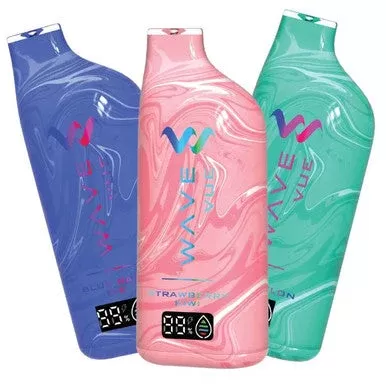 Wave Vue 10K Vape - Pack Count#Single Pack~Flavor#Caribbean Cool>Hawaiian Breeze>Kiwi Dragon Berry>Lush Ice>Paradise Fruit>Pink Bliss>Strawberry Kiwi>Pink Burst~Nicotine#50MG