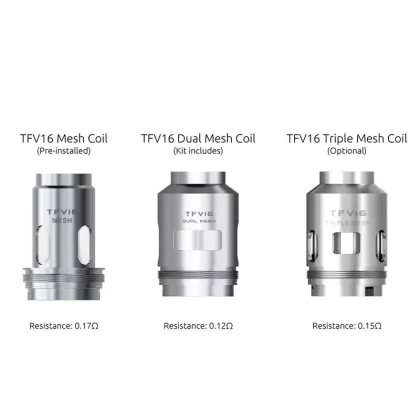 Smok TFV16 Replacement Mesh Coils 3pcs-Pack for Mag P3 Kit, TFV16 Tank, TFV18 Tank - Standard Edition /