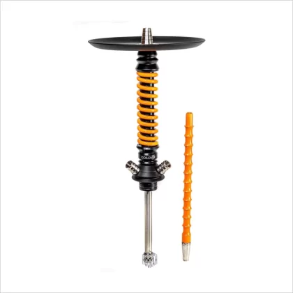 Shisha Mamay Customs Coilover Mini Black Orange - Mamay Customs / Uszczelka / Dyfuzor / Talerzyk / Ustnik / Aluminium / Czarny Mat