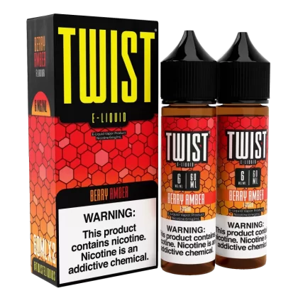 TWIST E-Liquid - Berry Amber - 120ML E-Liquid (Twin 60ML Pack)