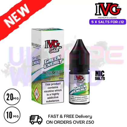 Green Energy IVG Salt 10ml Nic Eliquid