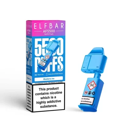 Elf Bar AF5500 Refill Pack Blueberry Ice - Strength#20mg (2E638B)