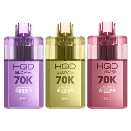 HQD Glow Air 70K Puffs Prefilled Kit Cherry Ice & Strawberry Raspberry Cherry Ice - Nicotine Strength#20mg (121D65)