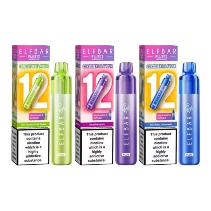 Elf Bar Plus 12 Prefilled Pod Kit - Blueberry Sour Raspberry - Londonvapewholesale Co