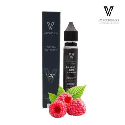 Vapoursson e-Liquid – Raspberry 0mg 30ml Shortfill | Cigee